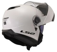 LS2 STROBE 2 ÇENE AÇILIR KASK BEYAZ