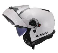 LS2 STROBE 2 ÇENE AÇILIR KASK BEYAZ