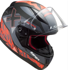LS2 RAPİD 2 XTREET FULL FACE KASK MAT SİYAH-KIRMIZI