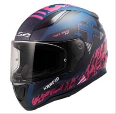 LS2 RAPİD 2 XTREET FULL FACE KASK MAT MAVİ-MOR