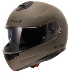 LS2 STROBE 2 ÇENE AÇILIR KASK MAT KUM