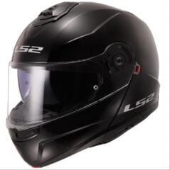 LS2 STROBE 2 ÇENE AÇILIR KASK PARLAK SİYAH