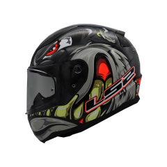 LS2 RAPİD 2 SPOX FULL FACE KASK GRİ-KIRMIZI