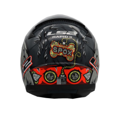 LS2 RAPİD 2 SPOX FULL FACE KASK GRİ-KIRMIZI