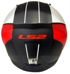 LS2 AİRFLOW 2 COVER YARIM KASK MAT SİYAH-KIRMIZI
