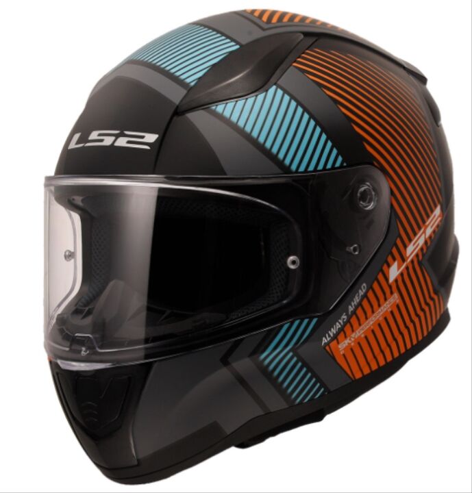 LS2 RAPİD 2 EXTRA FULL FACE KASK MAT GRİ-NEON TURUNCU