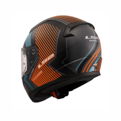 LS2 RAPİD 2 EXTRA FULL FACE KASK MAT GRİ-NEON TURUNCU