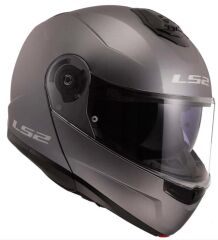LS2 STROBE 2 ÇENE AÇILIR KASK MAT TİTANYUM