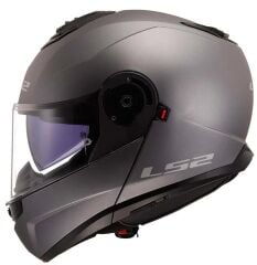 LS2 STROBE 2 ÇENE AÇILIR KASK MAT TİTANYUM