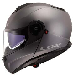 LS2 STROBE 2 ÇENE AÇILIR KASK MAT TİTANYUM