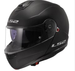 LS2 STROBE 2 ÇENE AÇILIR KASK MAT SİYAH