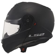 LS2 STROBE 2 ÇENE AÇILIR KASK MAT SİYAH