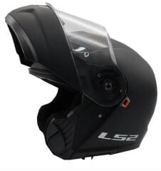 LS2 STROBE 2 ÇENE AÇILIR KASK MAT SİYAH
