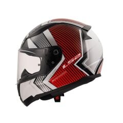 LS2 RAPİD 2 EXTRA FULL FACE KASK BEYAZ-KIRMIZI