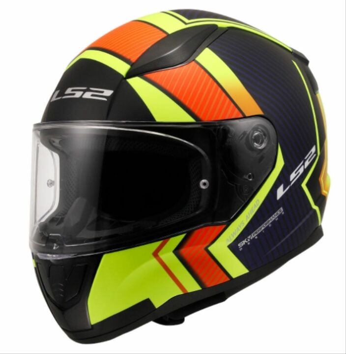 LS2 RAPİD 2 EXTRA FULL FACE KASK NEON SARI-MAVİ